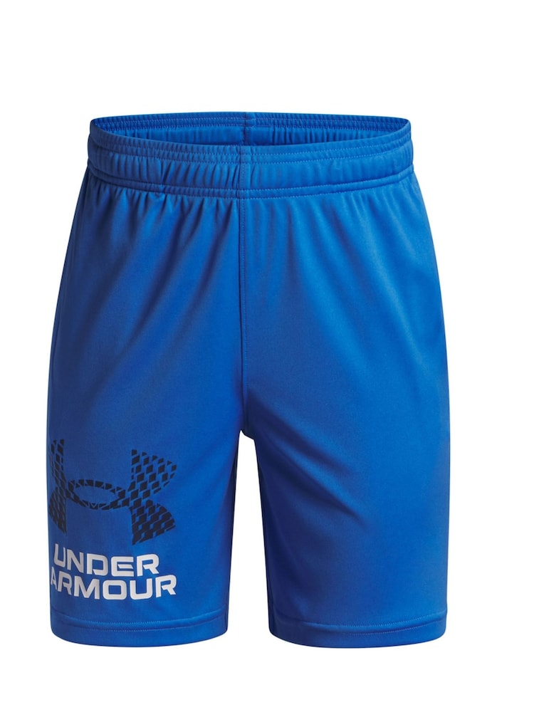 Under Armour Blue Tech Logo Shorts - Image 1 of 2 Under Armour Blue Tech Logo Shorts - Image 1 of 2