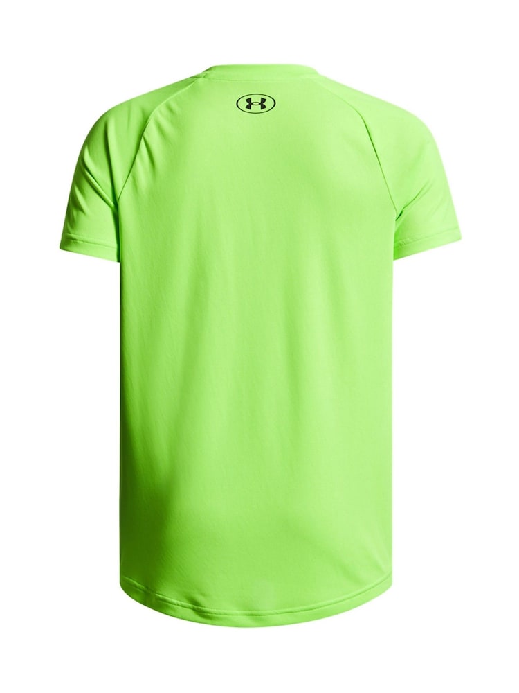 Under Armour Lime Green 100% Cotton Tech 20 Short Sleeve T-Shirt - Image 2 of 2 Under Armour Lime Green 100% Cotton Tech 20 Short Sleeve T-Shirt - Image 2 of 2