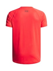 Under Armour Red Cotton Tech 20 Short Sleeve T-Shirt - Image 2 of 2