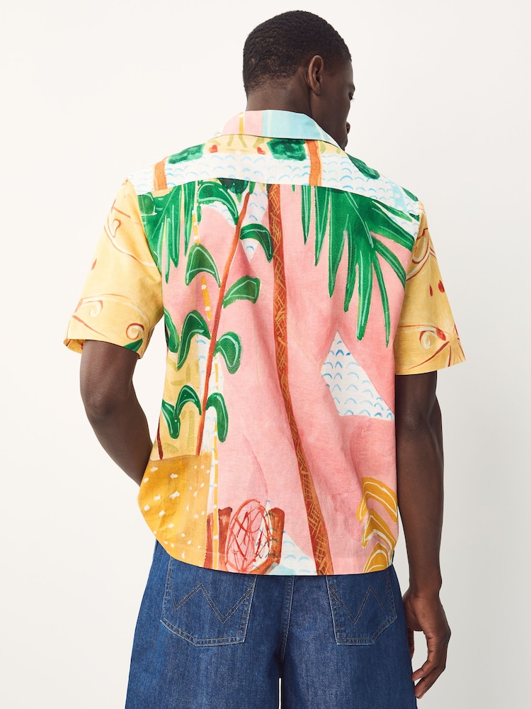 Розовый - Alec Cummings Printed Short Sleeve Shirt - Изображение 2 из 7