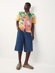 Розовый - Alec Cummings Printed Short Sleeve Shirt - Изображение 3 из 7