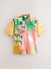Розовый - Alec Cummings Printed Short Sleeve Shirt - Изображение 5 из 7