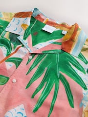 Розовый - Alec Cummings Printed Short Sleeve Shirt - Изображение 6 из 7