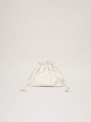 Phase Eight White Pearl Drawstring Clutch - Image 1 of 7
