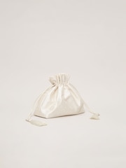 Phase Eight White Pearl Drawstring Clutch - Image 2 of 7