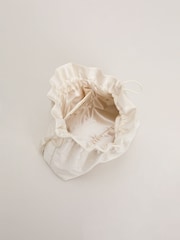 Phase Eight White Pearl Drawstring Clutch - Image 4 of 7
