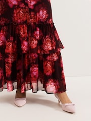 Phase Eight Pink Bow Kitten Heel Court Shoes - Imagen 7 de 9