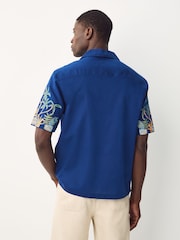 Темно-синий - Alec Cummings Printed Short Sleeve Shirt - Изображение 2 из 7