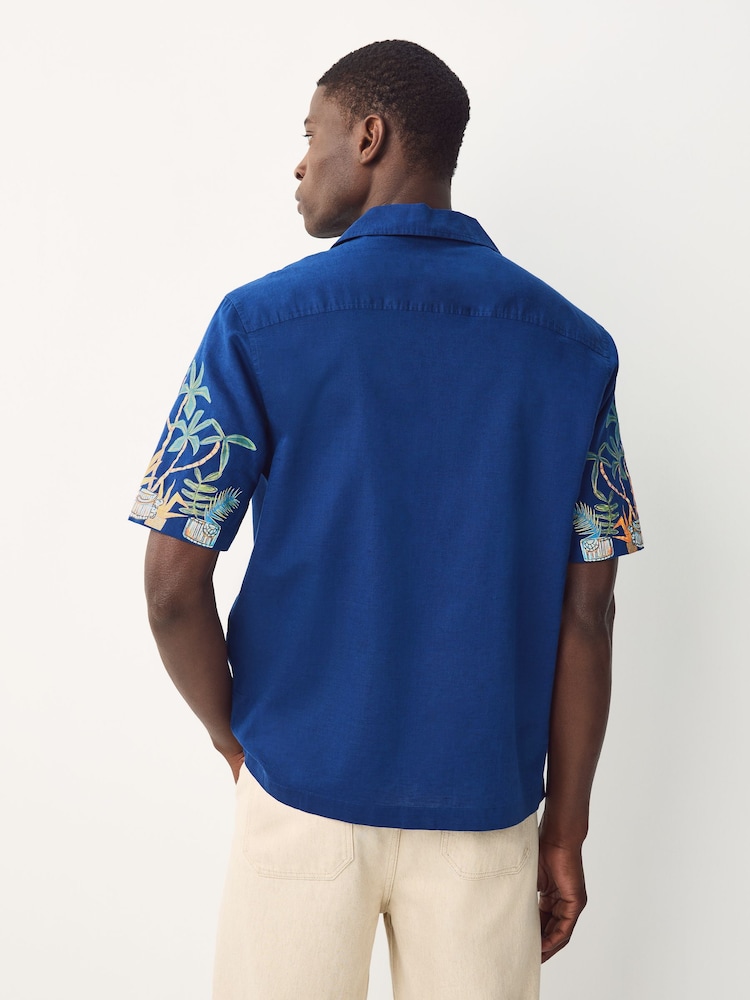 Темно-синий - Alec Cummings Printed Short Sleeve Shirt - Изображение 2 из 7