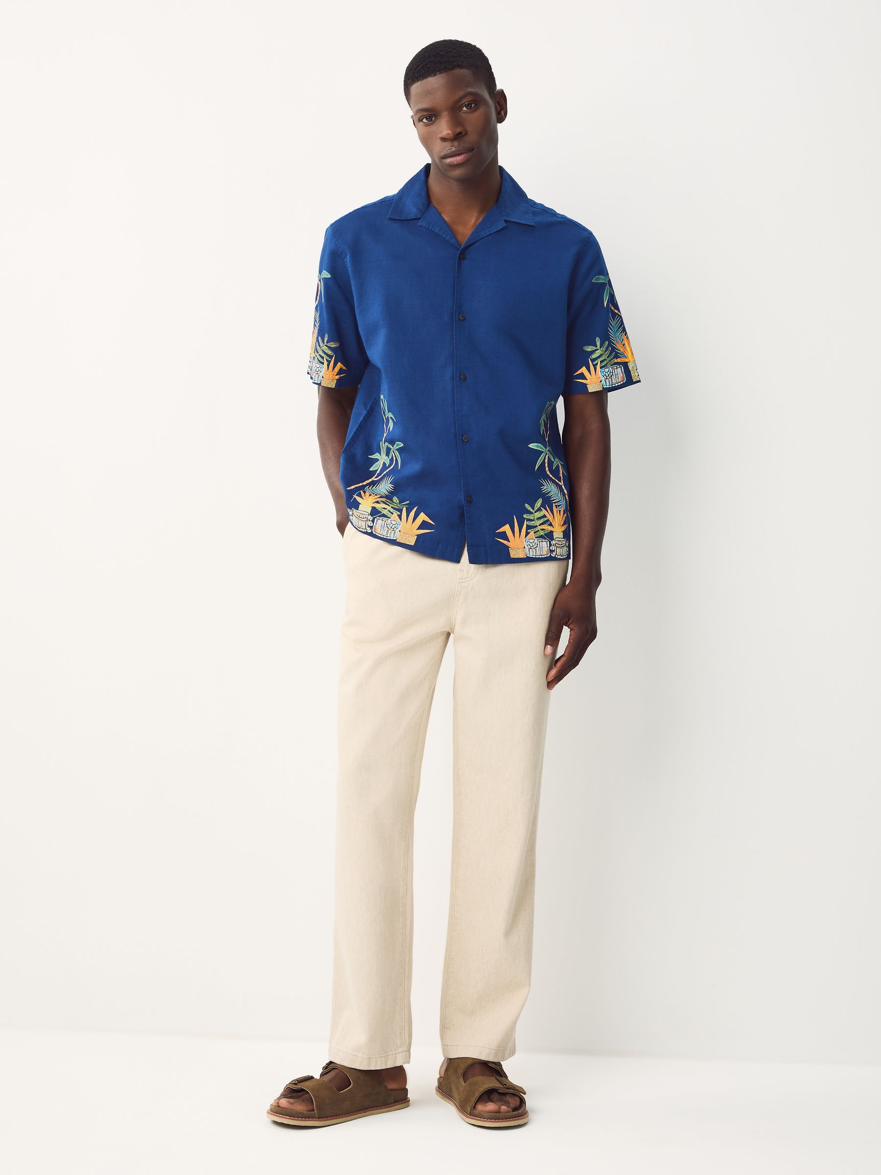 Buy Navy Blue Alec Cumming Printed Short Sleeve Shirt from Next USA