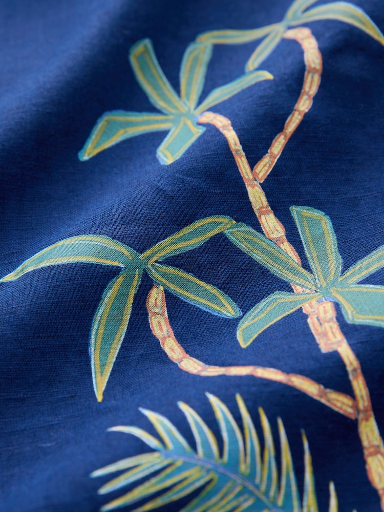 Темно-синий - Alec Cummings Printed Short Sleeve Shirt - Изображение 7 из 7