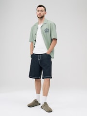 Grey Brewdog Printed Short Sleeve Shirt with Cuban Collar - Image 2 of 8