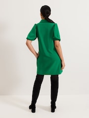Phase Eight Green Petite Candice Scallop Dress - Image 2 of 6