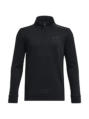 Under Armour Black Fleece Quarter Zip Sweatshirt - Image 4 of 5
