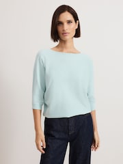 Phase Eight Blue Cristine Knit Jumper - Image 1 of 7