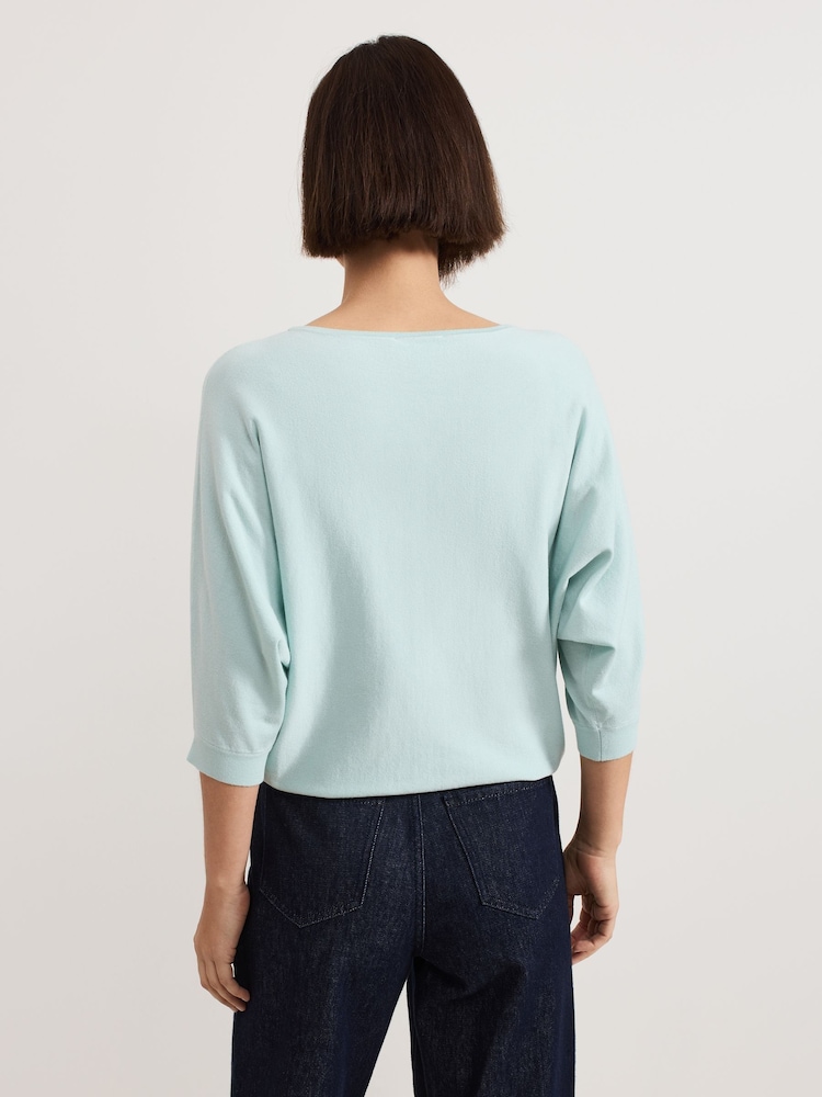 Phase Eight Blue Cristine Knit Jumper - Image 2 of 7
