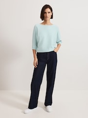 Phase Eight Blue Cristine Knit Jumper - Image 3 of 7