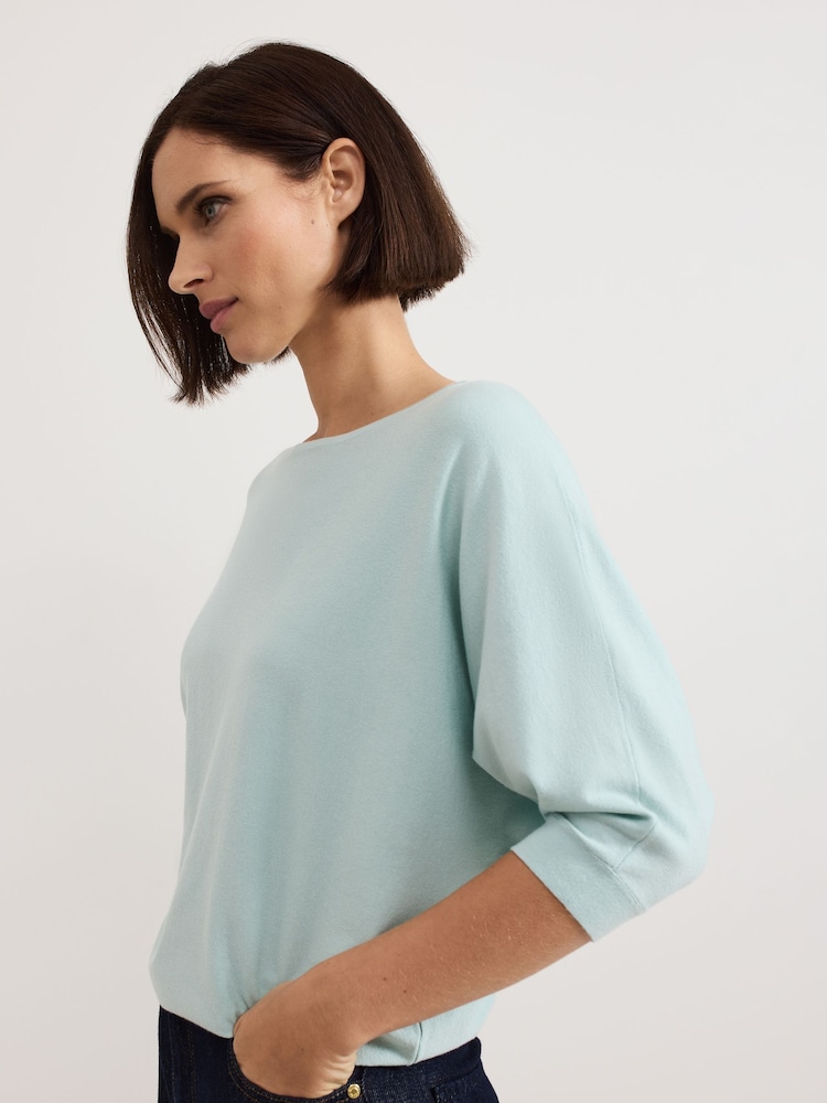Phase Eight Blue Cristine Knit Jumper - Image 5 of 7
