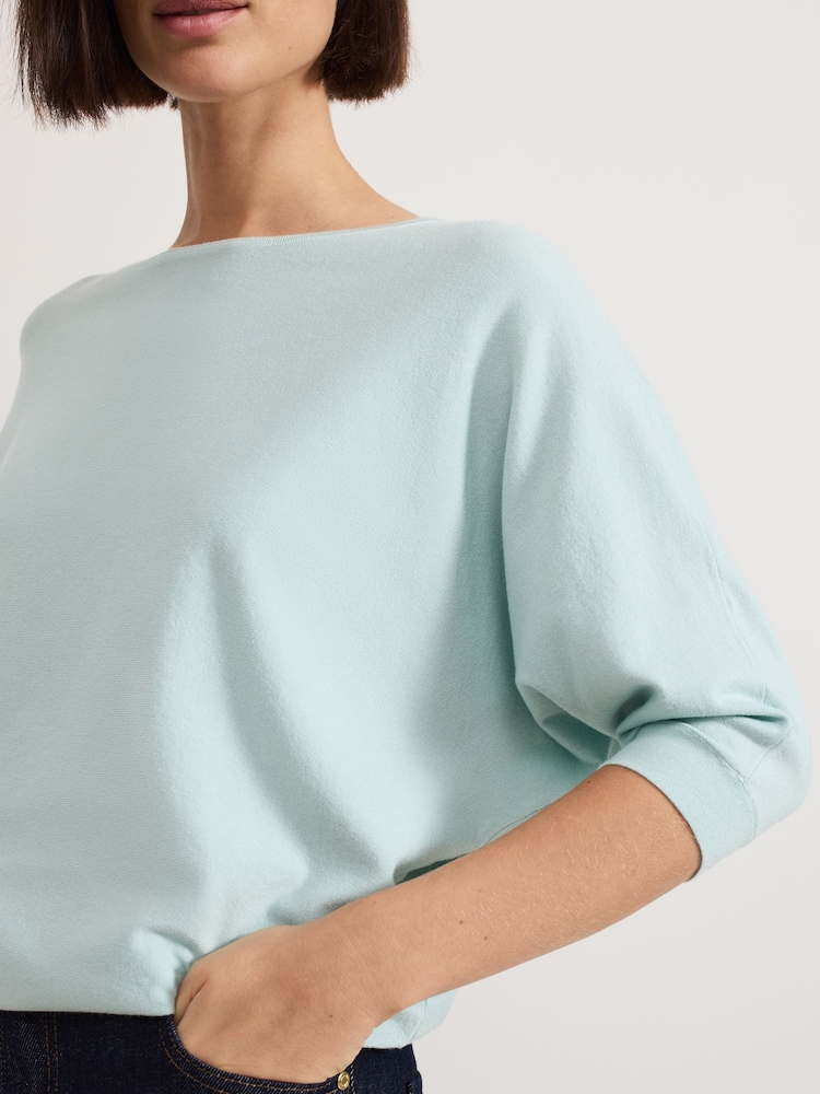 Phase Eight Blue Cristine Knit Jumper - Image 6 of 7