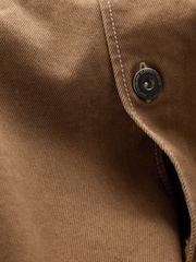 Kamelbraun - Canvas Shacket Overshirt - Bild 3 von 3