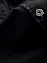 Schwarz - Canvas Shacket Overshirt - Bild 8 von 8
