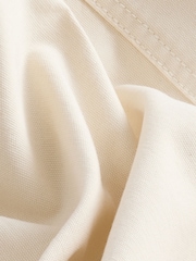 Ecru Twin Pocket Canvas Shacket Overshirt - Image 7 of 8
