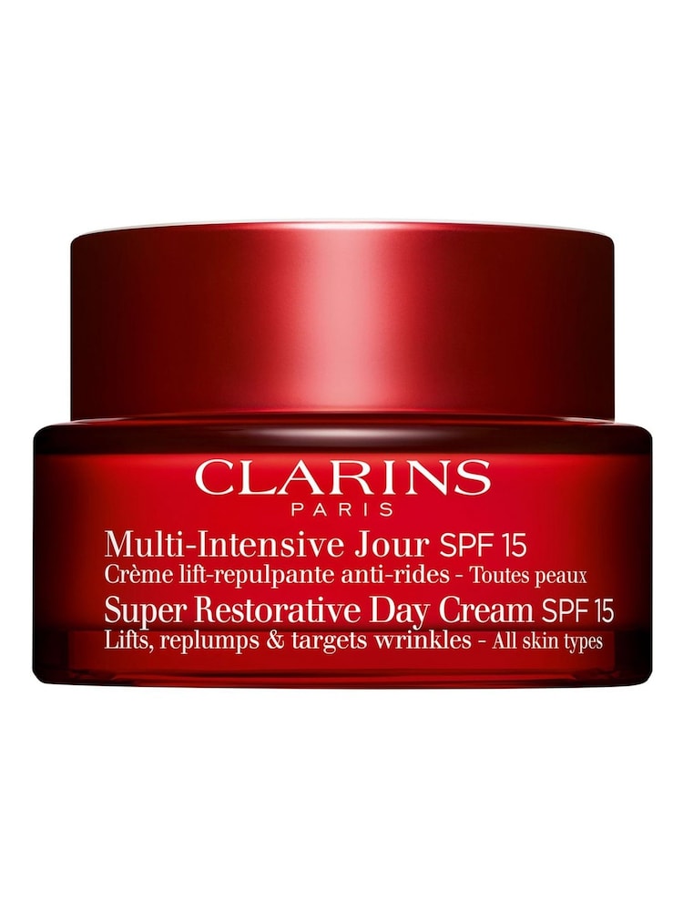 Clarins Super Restorative Day Cream SPF15 50ml - Image 1 of 10 Clarins Super Restorative Day Cream SPF15 50ml - Image 1 of 10