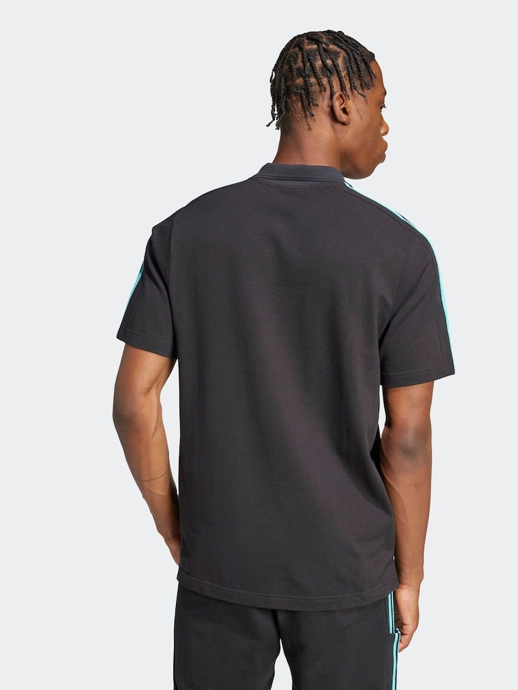 adidas Black Mercedes Petronas Formula One Team Polo Shirt - Image 2 of 8