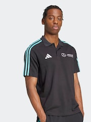 adidas Black Mercedes Petronas Formula One Team Polo Shirt - Image 3 of 8