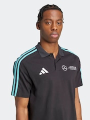 adidas Black Mercedes Petronas Formula One Team Polo Shirt - Image 5 of 8