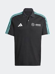 adidas Black Mercedes Petronas Formula One Team Polo Shirt - Image 8 of 8