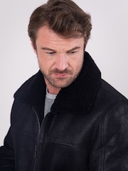 Lakeland Leather Harrier Pilotenjacke aus Lammfell - Bild 4 von 9