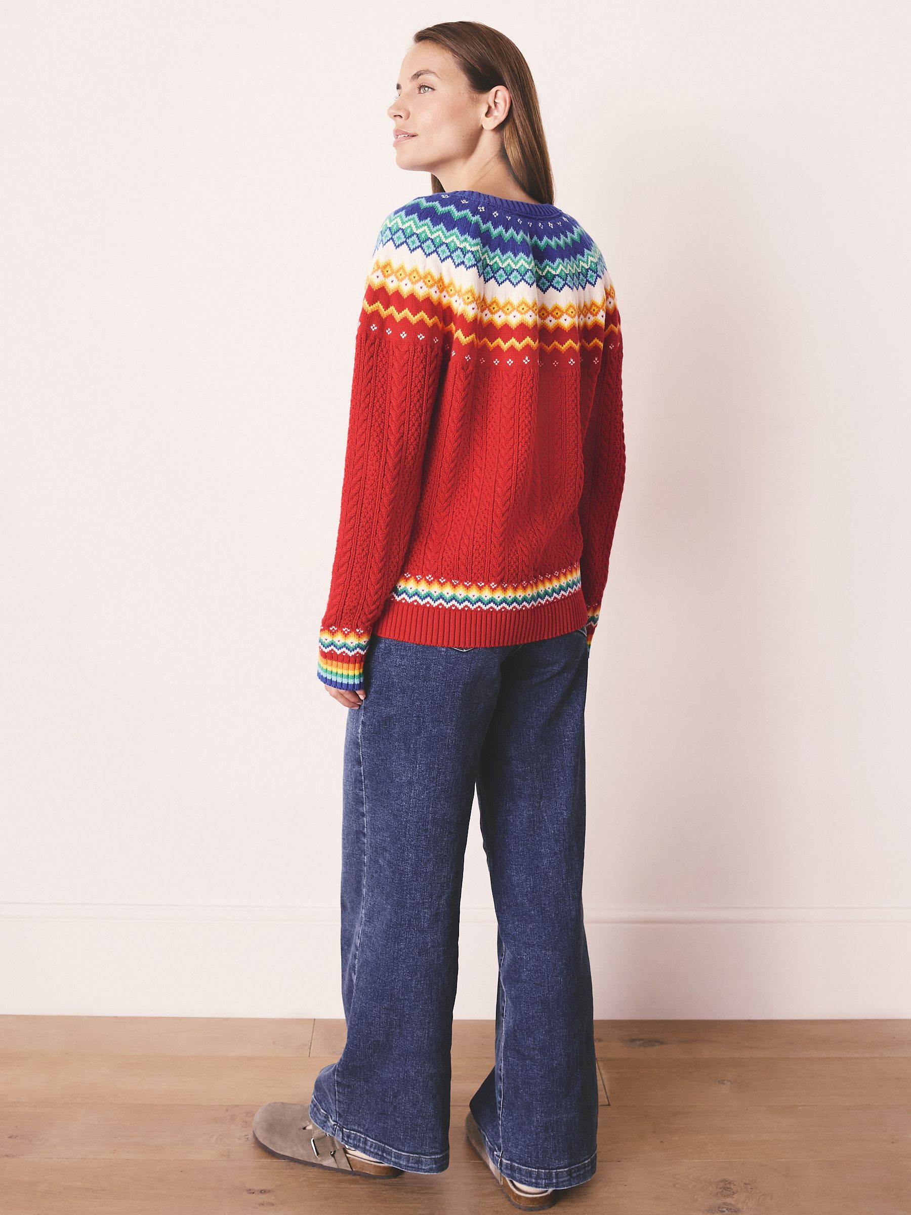 Buy Little Bird by Jools Oliver Bright Rainbow Adult Fairisle