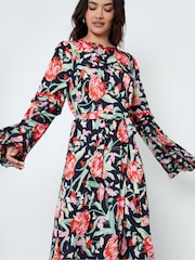 Another Sunday Black Frill Sleeve Midi Dress - Image 3 of 3