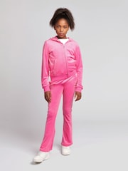 Juicy Couture Light Purple Diamanté Zip Through Hoodie - Image 3 of 7
