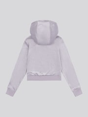 Juicy Couture Grey Girls Mini Diamante Zip Hoodie - Image 2 of 3