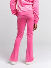 Juicy Couture Purple Girls Diamanté Bootcut Joggers - Image 2 of 7