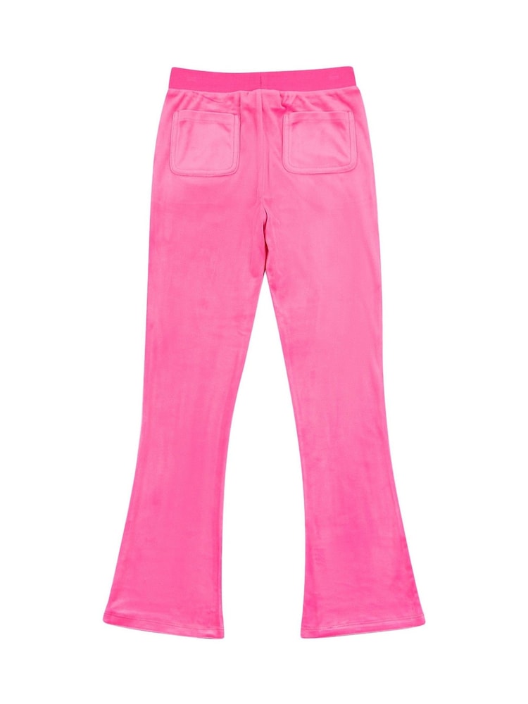 Juicy Couture Purple Girls Diamanté Bootcut Joggers - Image 6 of 7