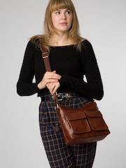 'Aimee' Leather Shoulder Bag - Image 1 of 7