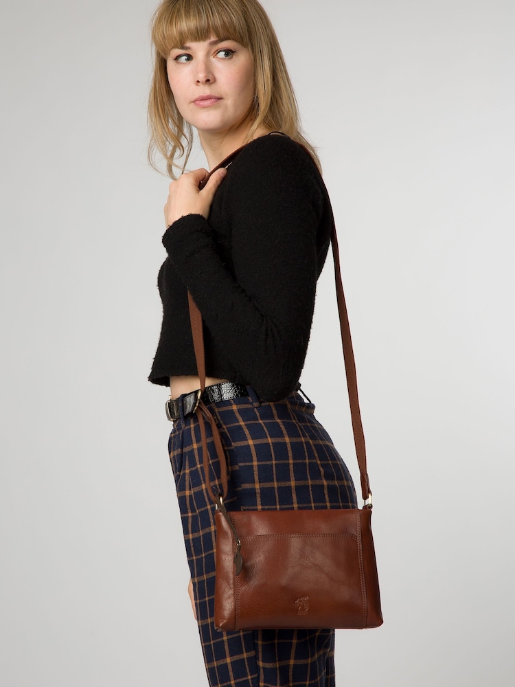 Conkca 'Blossom' Leather Cross-Body Bag - Image 1 of 6