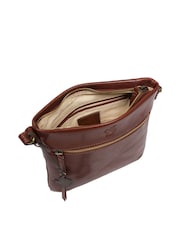 Braun - 'Sable' Leather Cross Body Bag - Bild 4 von 6