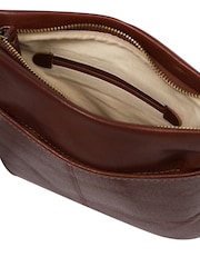 Braun - 'Sable' Leather Cross Body Bag - Bild 6 von 6