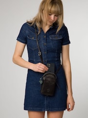 'Leia' Leather Cross-Body Phone Bag - Image 6 of 6