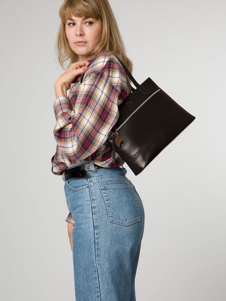 'Coral' Leather Handbag - Image 7 of 7