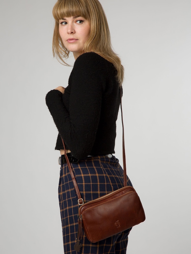 'Birdie' Leather Cross Body Bag - Image 1 of 5
