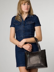 'Little Patience' Leather Tote Bag - Image 2 of 7