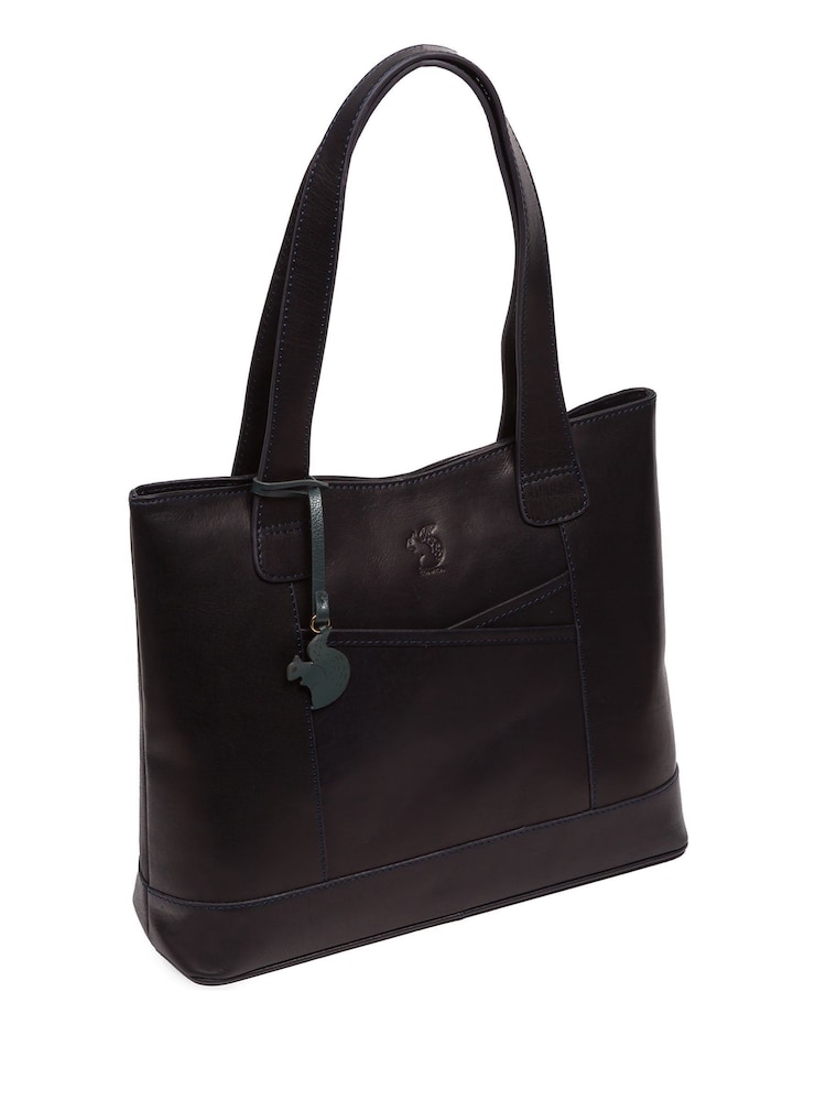 'Little Patience' Leather Tote Bag - Image 5 of 7
