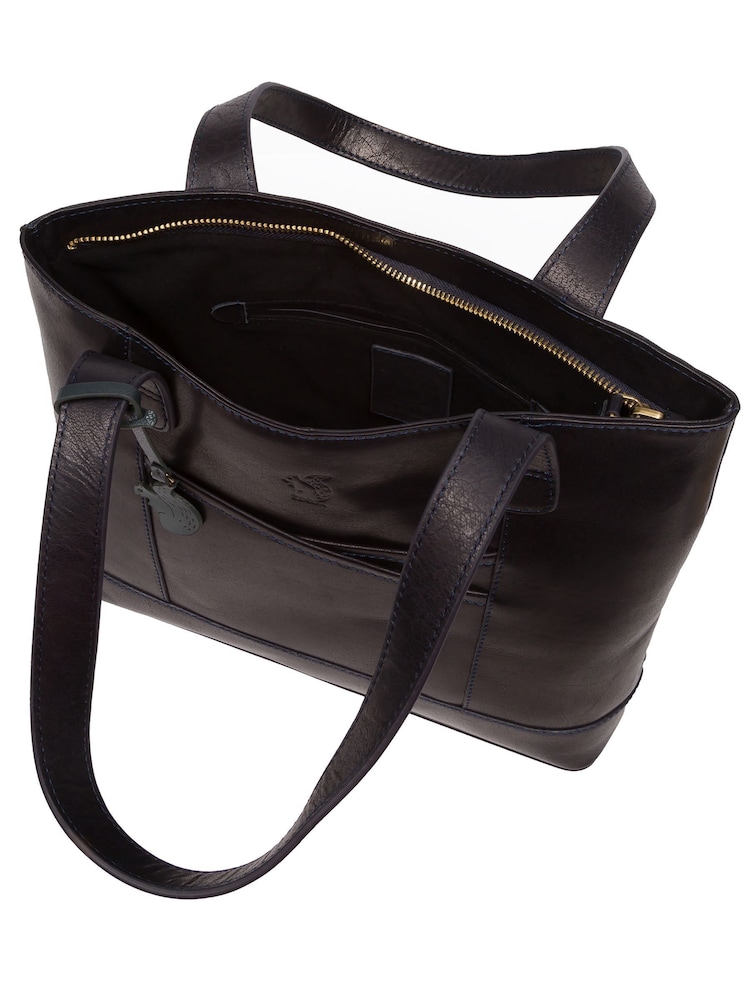 'Little Patience' Leather Tote Bag - Image 6 of 7