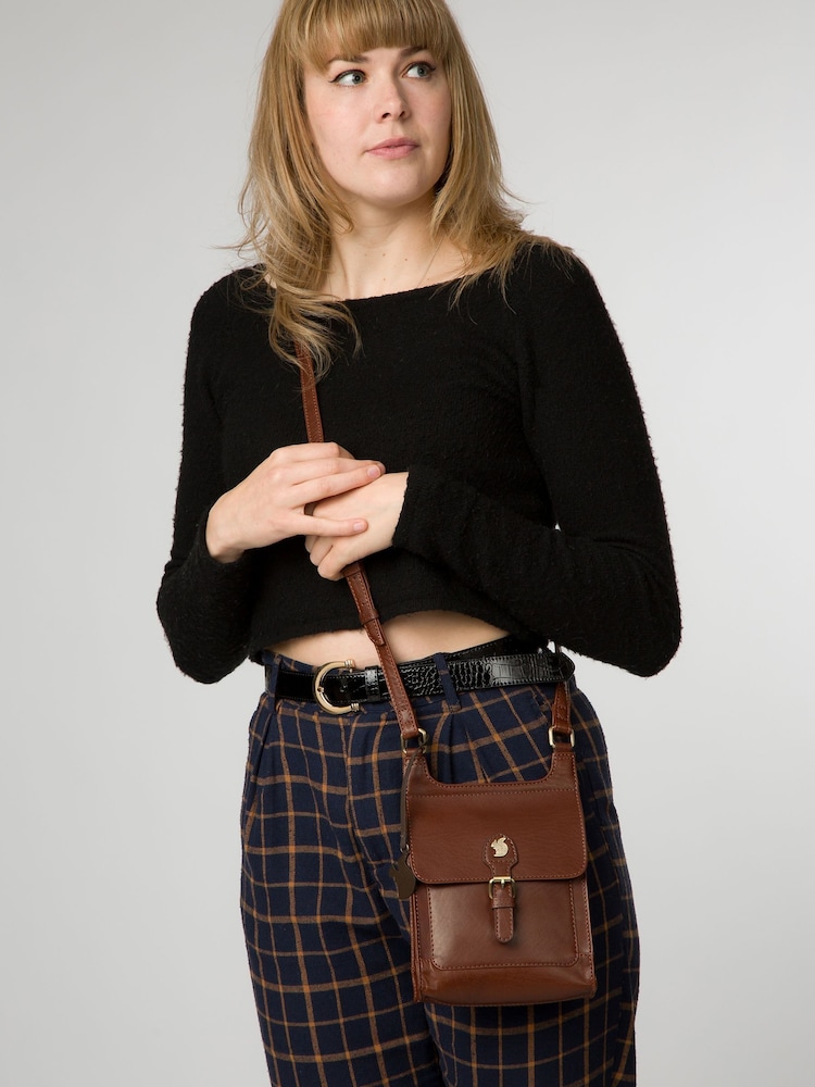 'Bryony' Leather Cross Body Bag - Image 1 of 5