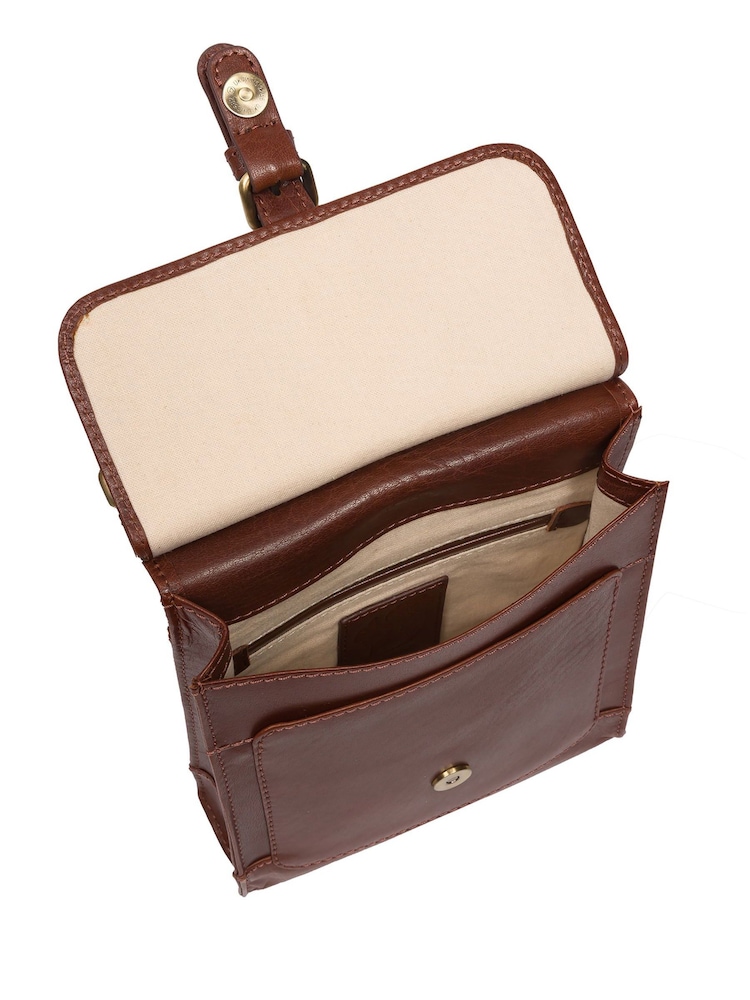 'Bryony' Leather Cross Body Bag - Image 4 of 5